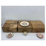(3) Stangl Pottery Wild Rose Pattern Dinnerware with Boxes