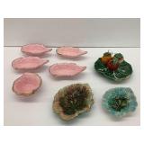 Ceramic Leaf and Fruit Servingware Pieces...damage