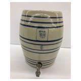 5 Gallon Stoneware Water Cooler Crock with Spigot and Rooster Stamp