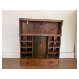 Wooden Pigeonhole Cabinet with Lower Drawer
