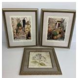 3 Framed Prints by Maureen Love and Cheri Blum