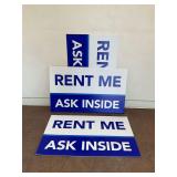 (3) "Rent Me Ask Inside" Signs