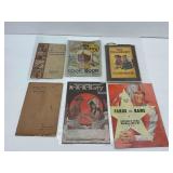 Collectible Paper Ephemera Items Including 1948 Football Program and Cookbooks