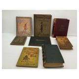 Hardcover Books Including Hiawatha Alphabet and Godey Lady