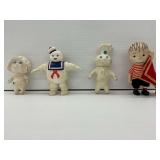 (4) Character Figures Including Doughboy and Linus
