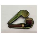 Smoking Pipe with Fitted Case