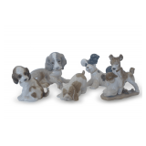 (5) Porcelain Figurines of Dogs