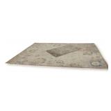 Woven Area Rug with Small Matching Pattern Rug
