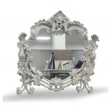 Ornate Silver Color Decorative Wall Mirror