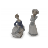 (2) Lladro Porcelain Figurines... see description