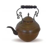 Copper Kettle with Wooden Handle