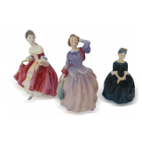 (3) Royal Doulton Porcelain Figurines