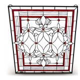 Contemporary Stained Glass Window Panel