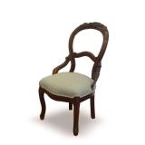 Victorian Era Balloon Back Hip Rail Chair