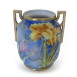Nippon Morimura Moriage Hand Painted Porcelain Vase