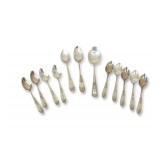 (14) Sterling Silver Spoons with a Total Weight of 4.615 troy oz.