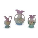 (3) 1940s Hull Art Pottery Vases
