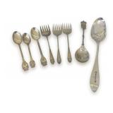 (8) Pieces of Sterling Silver Flatware with a Total Weight of 4.435 troy oz.