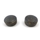 (2) Sterling Silver Snuff/Pill Boxes