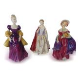 (3) Royal Doulton Pretty Ladies Figurines