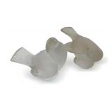 Pair of Lalique Bird Figurines