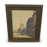 Framed Painting "Warth Würzburg Veitshöchheim"
