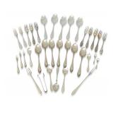 (35) Pieces of Swedish Sterling Silver Flatware ..total weight 39.75 troy oz.