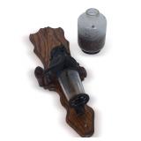 Arcade Crystal Wall Mount Coffee Grinder with Bean Jar