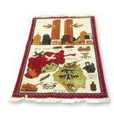 Highly Collectible Rug with 9/11 and Afghanistan Imagery