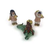 (2) Sets of Ceramic Arts Studio Salt and Pepper Shakers