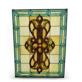 Contemporary Stained and Leaded Glass Window/Panel
