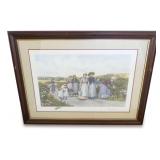 Framed "Berry Pickers" Print