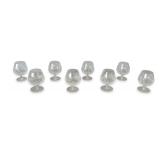 Set of (8) Waterford Crystal Lismore Brady Snifters