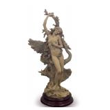 Leda and the Swan Giuseppe Armani Porcelain Sculpture with Original Box
