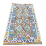 Geometric Pattern Kilim Area Rug