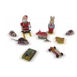 Group of Lithographed Wind-Up Toys ... see photos and description