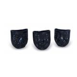 (3) Ceramic Arts Studio Comedy and Tragedy Vases
