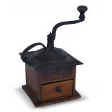 Wooden Laptop Coffee Grinder with Metal Components