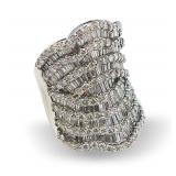 18K White Gold Band with 302 Diamonds... $19,950 Appraisal Replacement Value