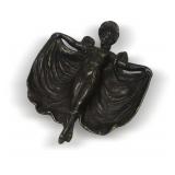 Art Nouveau Dancing Lady Bronze Dish