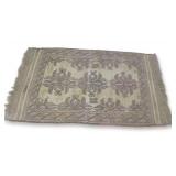 Woven Rug with Geometric Pattern