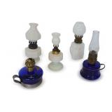 Group of Miniature Oil Lamps