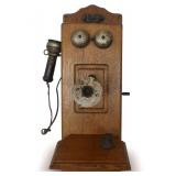 1910 Era Stromberg Carlson Telephone Co. Rochester NY Oak Wall Telephone