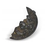 Antique Chinese Pewter Pen Tray