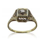 14K Gold and Diamond Ring...size 8