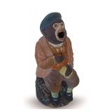 Early 1900s Hand Painted Monkey Incense Burner