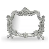 Ornate Silver Color Decorative Wall Mirror