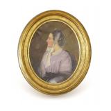 Anton Ebert Portrait Painting of 19th Century Opera Singer Madame (Roza) Csillag
