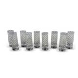 (9) Crystal Mesh Accent Table Lamps