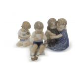 (3) Porcelain Figurines of Children